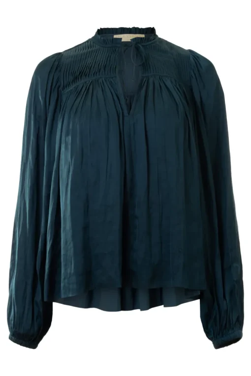 Ulla Johnson Freja Blouse in Neptune