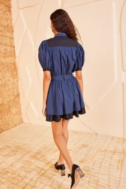 Ulla Johnson Freja Top in Twilight Colorblock