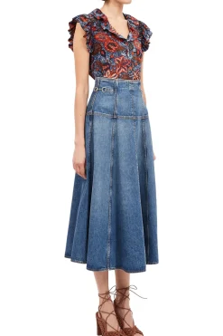 Ulla Johnson Ivette Top in Clematis