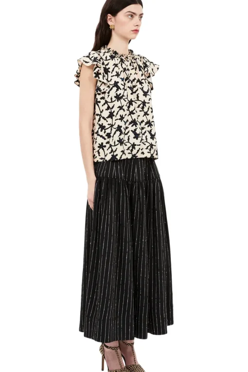 Ulla Johnson Julia Top in Moonstone