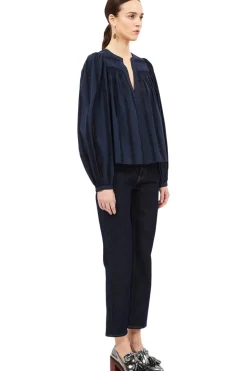 Ulla Johnson Rowan Blouse in Midnight