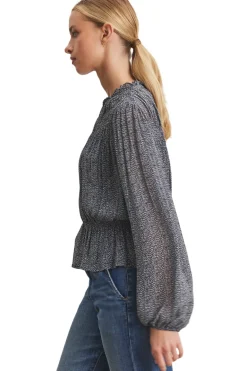 Velvet Blen Top in Navy