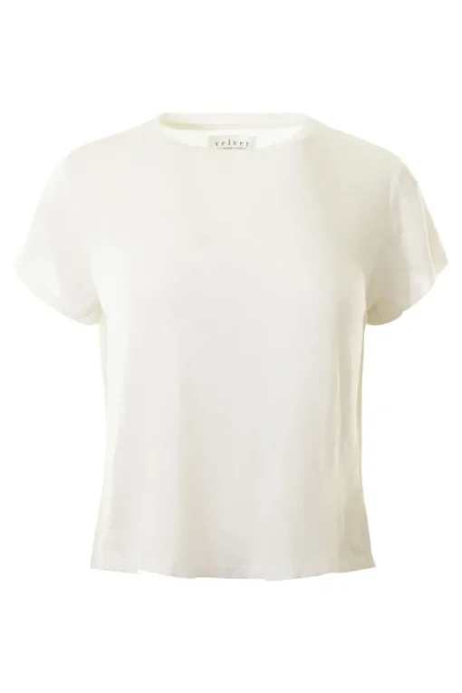 Velvet Casey Linen Short Sleeve Tee