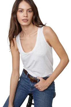 Velvet Joy Tank Top in Black