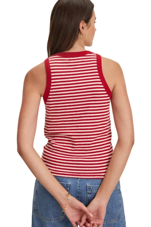 Velvet Lua Tank Top in Red