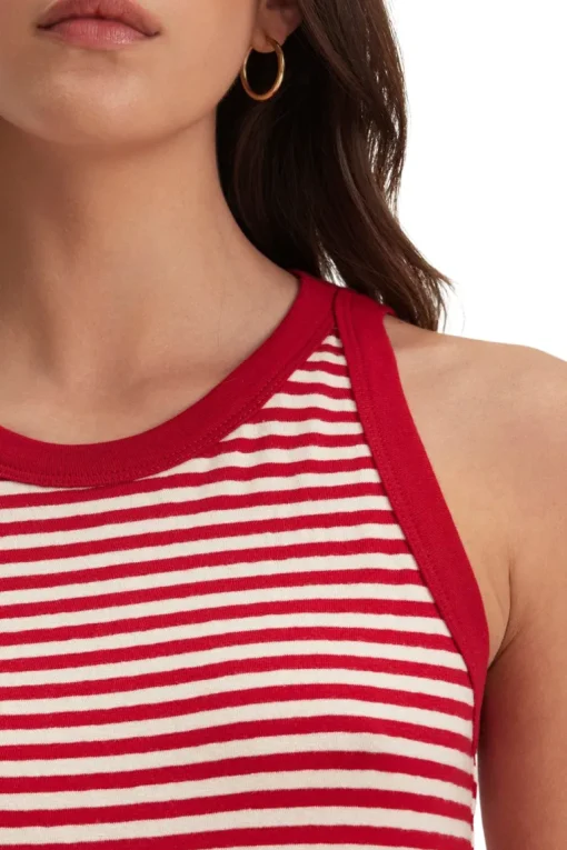 Velvet Lua Tank Top in Red