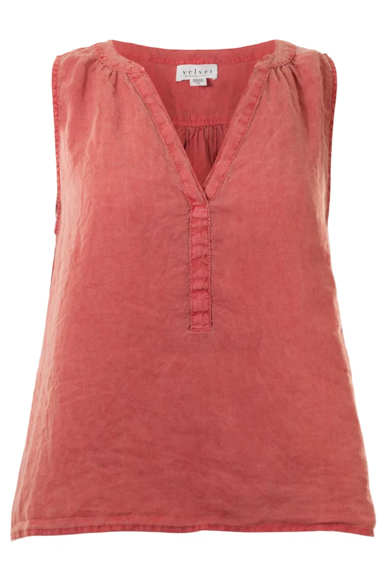 Velvet Tacy Linen Sleeveless Top