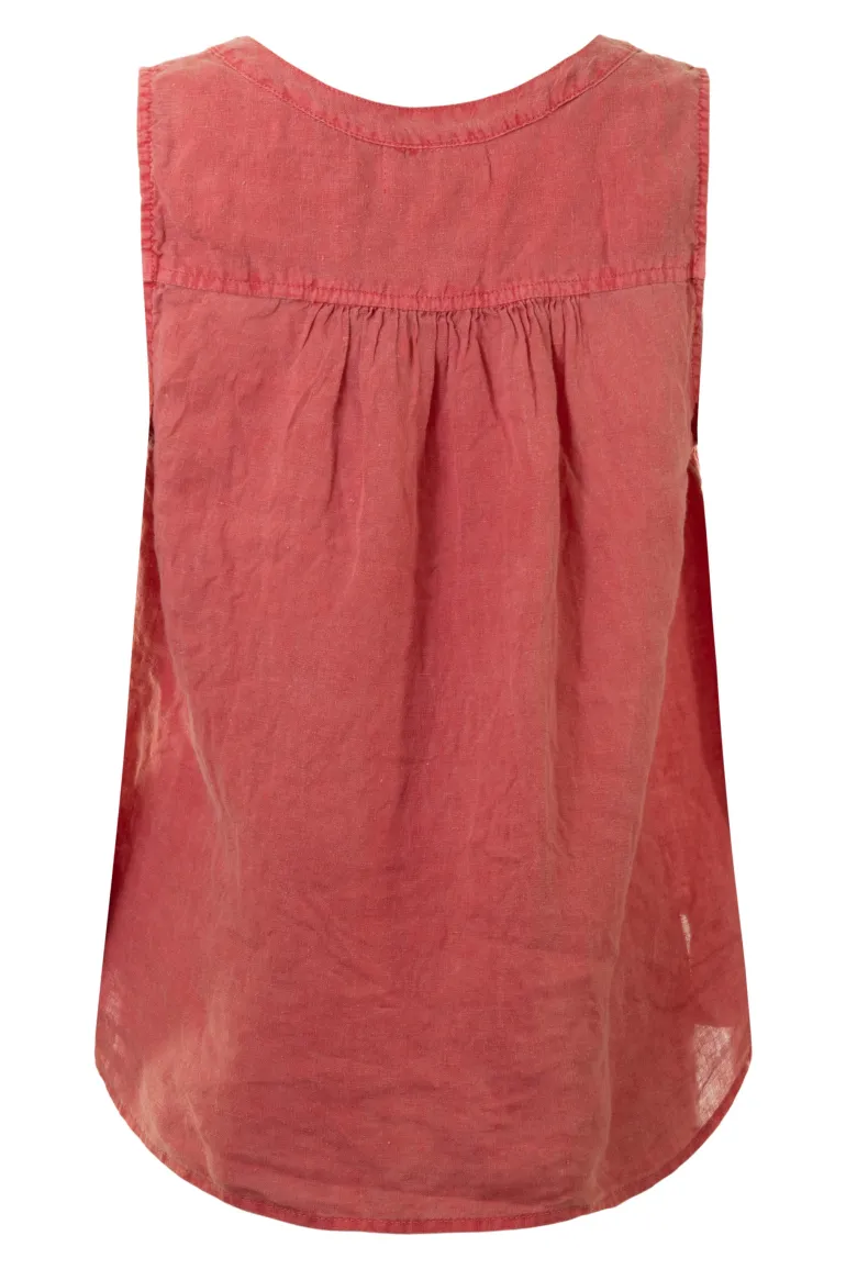 Velvet Tacy Linen Sleeveless Top