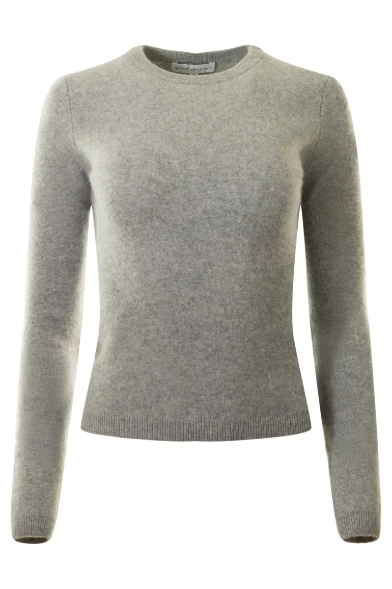 White & Warren Cashmere Slim Crewneck