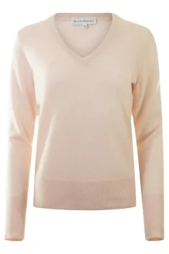 White & Warren Cashmere V-neck Sweater
