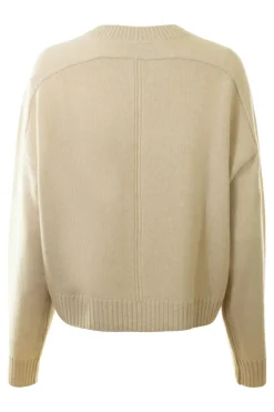 White & Warren Cashmere V-neck Sweater in Natural Heather