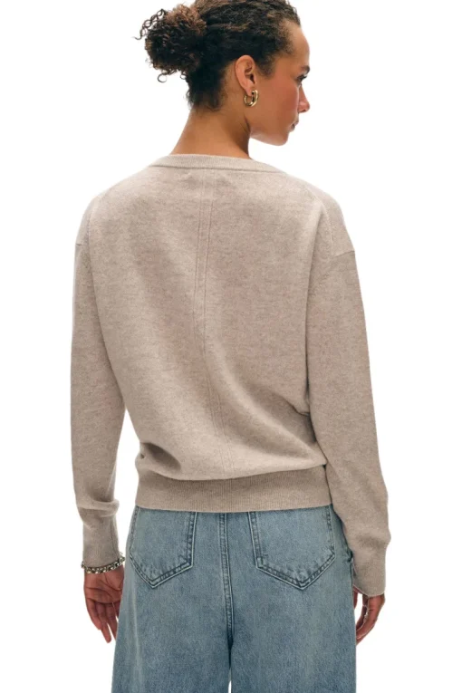 White & Warren Cashmere V-neck Sweater
