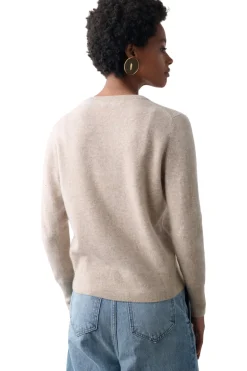 White & Warren Cashmere V-neck Sweater