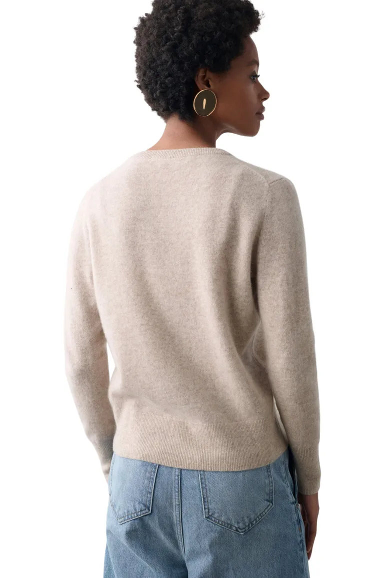 White & Warren Cashmere V-neck Sweater