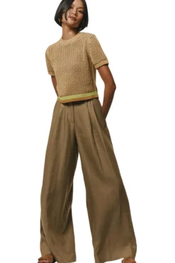 White & Warren Organic Cotton Mesh T-Shirt