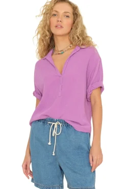 Xirena Cruz Top in Purple Orchid