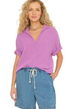 Xirena Cruz Top in Purple Orchid