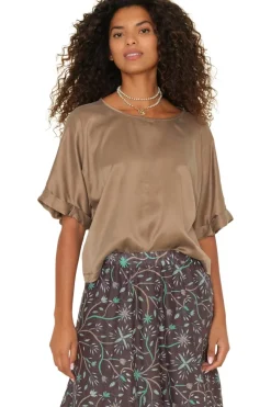 Xirena Savoye Top in Cool Bronze