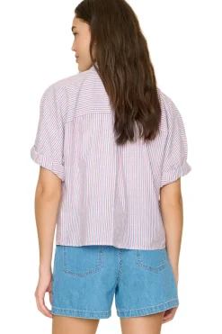 Xirena Teddy Shirt in Firework Stripe