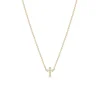 Zoe Chicco Bezel Diamond Necklace in Yellow Gold