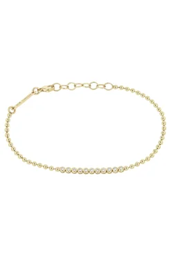 Zoe Chicco Bezel Set Tennis Bracelet in Yellow Gold