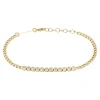 Zoe Chicco Diamond Bezel Tennis Segment Curb Chain Bracelet in 14k Yellow Gold