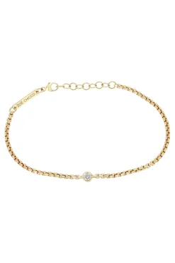 Zoe Chicco Floating Diamond Bracelet in Yellow Gold