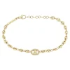 Zoe Chicco Large Link Small Mariner Chain Bracelet in Yellow Gold