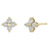 Zoe Chicco Prong Diamond Quad Studs in 14k Yellow Gold